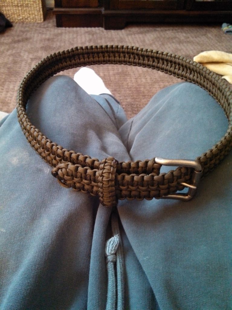 Плетение пояса из шнура