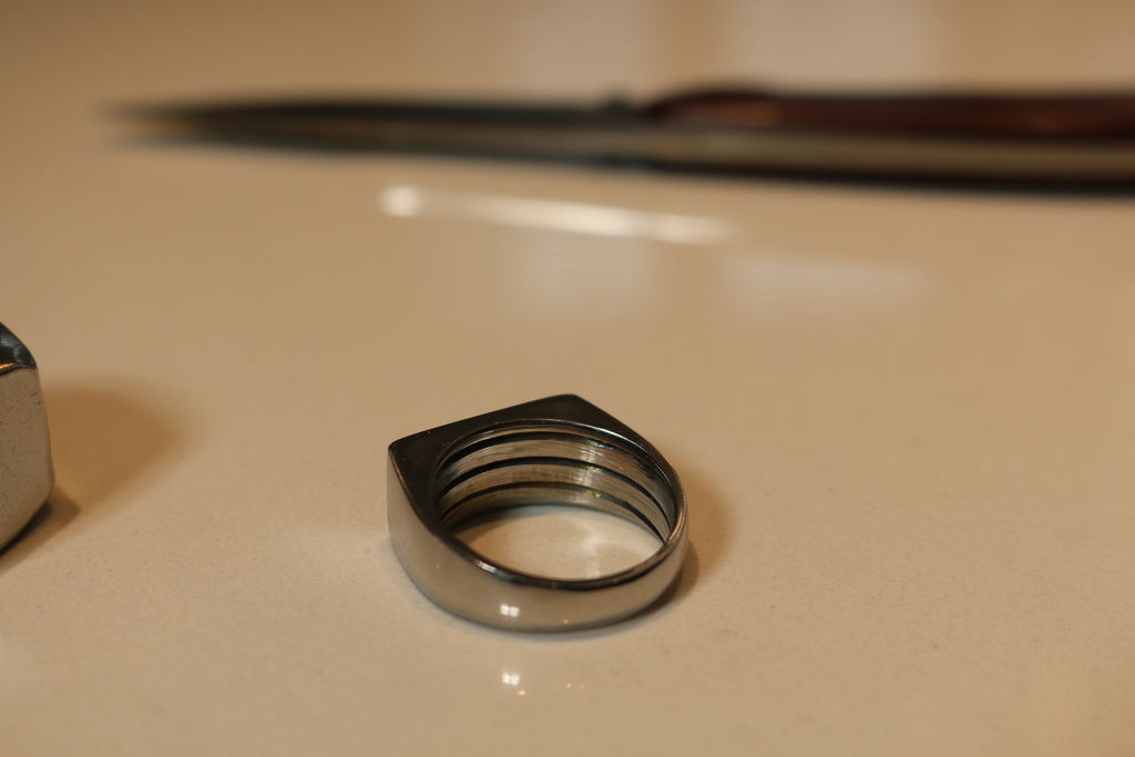 Изготовление кольца из гайки